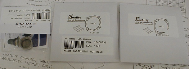 Instrument nut rings, (these are great) and tach cap